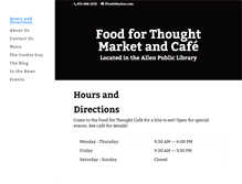 Tablet Screenshot of foodforthoughtallen.com